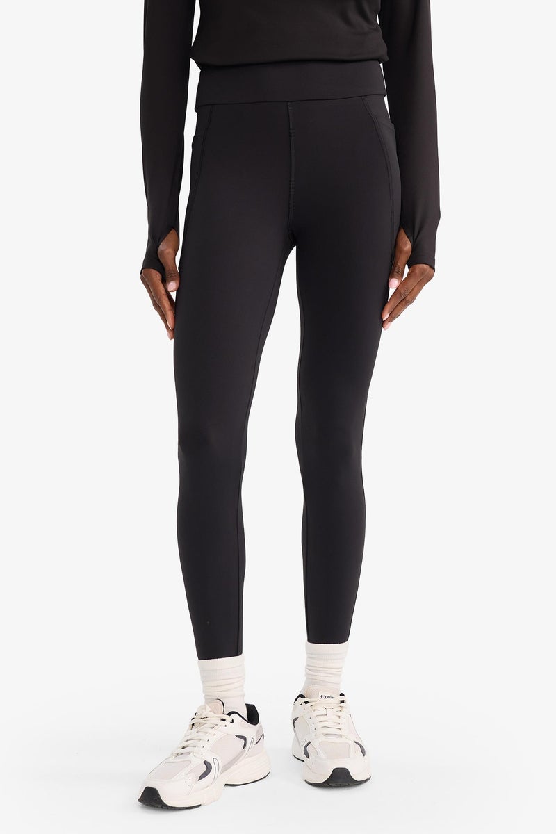 DeFacto Black Woman Waist Covered Sports Leggings Casual - Image 5